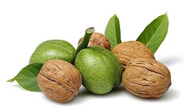 walnut to remove parasites from the body